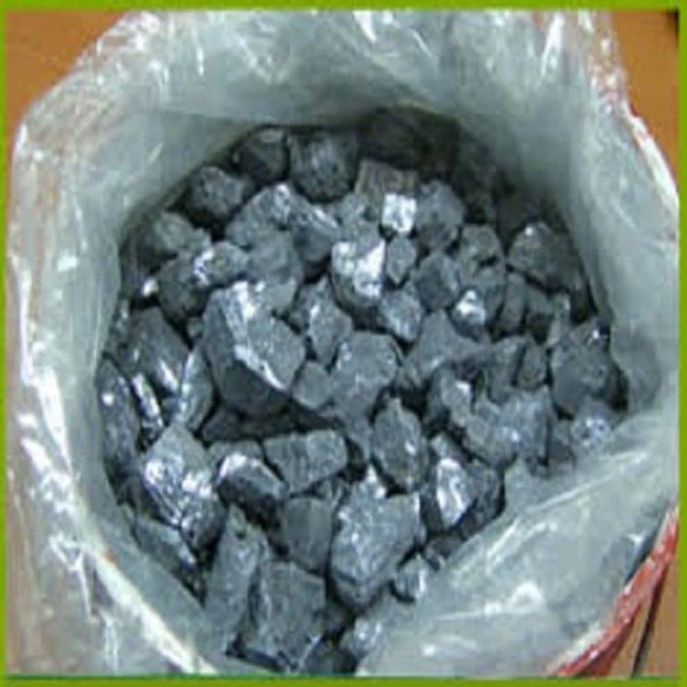 Lead ore pieces in a sample bag